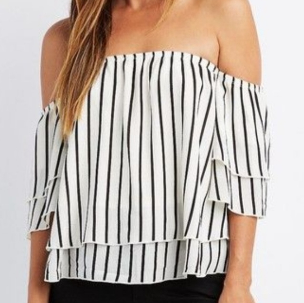 Charlotte Russe Off-The-Shoulder Blouse